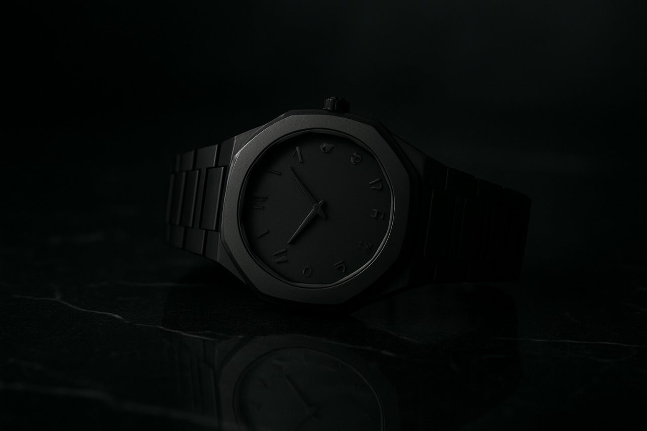 Black Arabic Numeral Watch