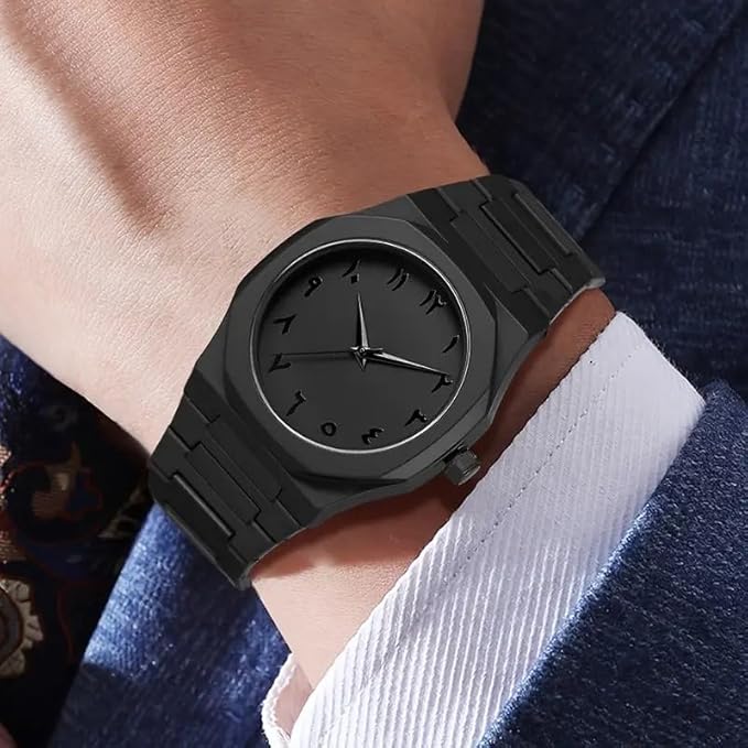 Black Arabic Numeral Watch